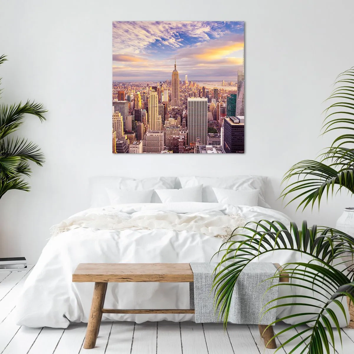 Canvastavla - Bild på duk - Nå ut till molnen - 60x60 cm