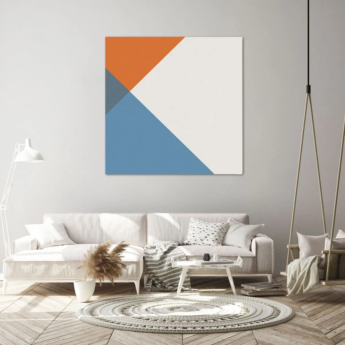 Canvastavla - Bild på duk - Under vinkel… - 70x70 cm