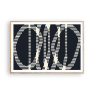 Affisch i ram av ljusek - Försök att bryta mörkret - 100x70 cm