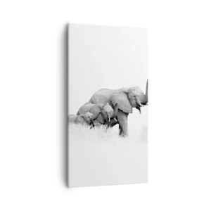 Canvastavla - Bild på duk - Ett, två, tre - 55x100 cm
