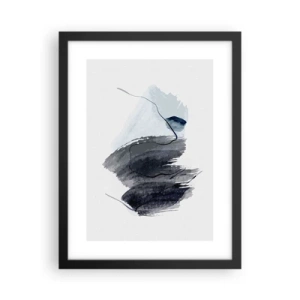 Affisch i svart ram - Intensitet och rörelse - 30x40 cm