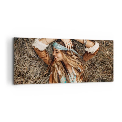 Canvastavla - Bild på duk - På väg till kärlekens sommar - 100x40 cm