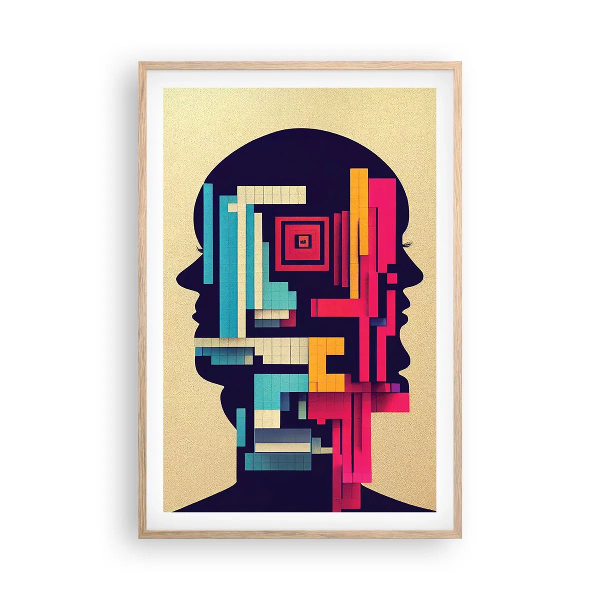 Affisch i ram av ljusek - Nya band - 61x91 cm