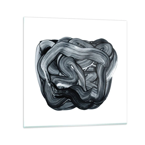 Glastavla - Bild på glas - Det är inte så enkelt - 50x50 cm