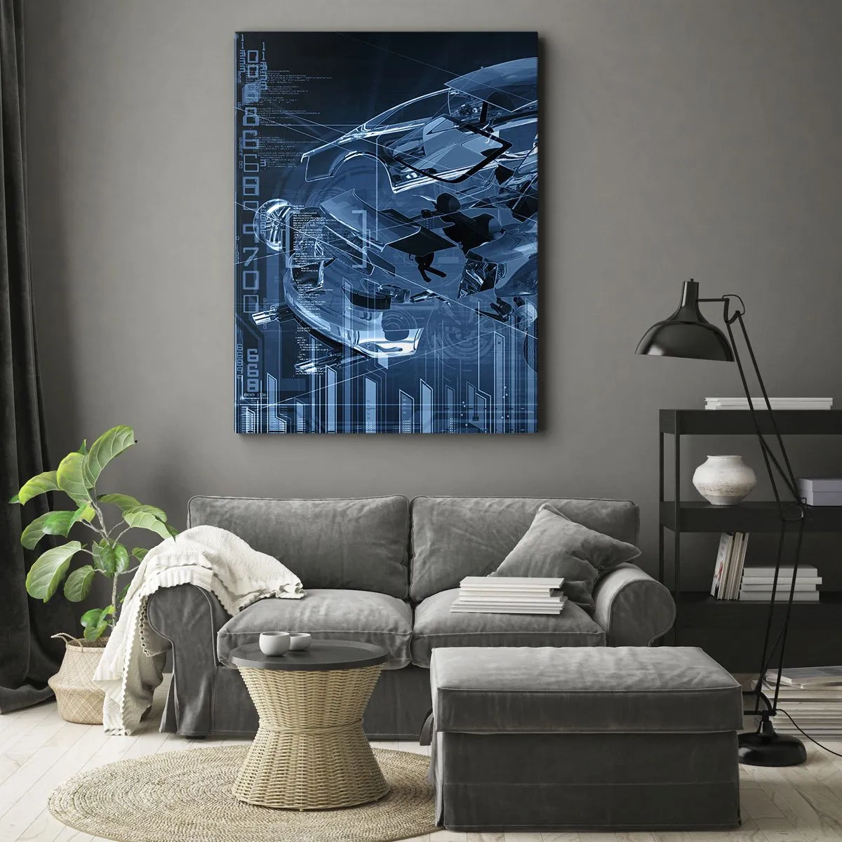 Canvastavla - Bild på duk - Ingenjörsanatomi - 80x120 cm