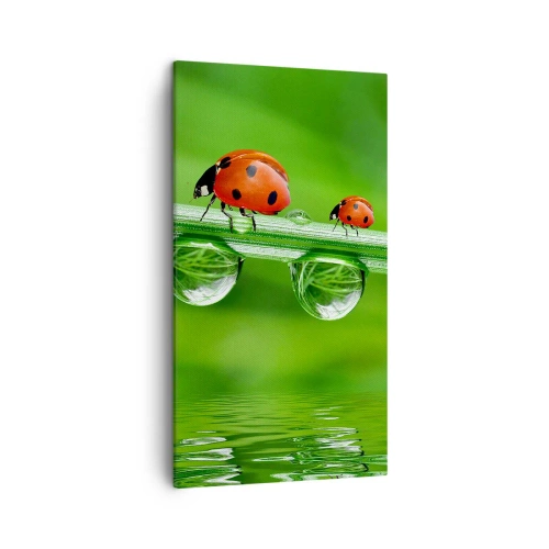 Canvastavla - Bild på duk - Hela sommaren på väg - 45x80 cm