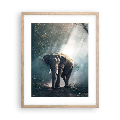 Affisch i ram av ljusek - Lugn promenad - 40x50 cm