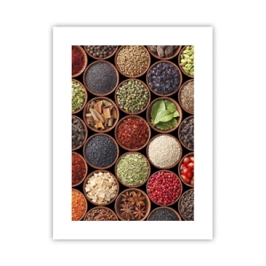 Affisch - Världens alla smaker - 30x40 cm