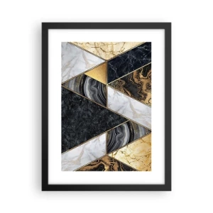 Affisch i svart ram - Sten vid sten - 30x40 cm