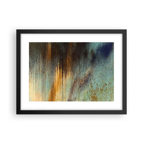 Affisch i svart ram - En oavsiktlig färgglad komposition - 40x30 cm