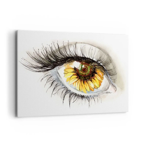 Canvastavla - Bild på duk - Blick het som sommar - 100x70 cm