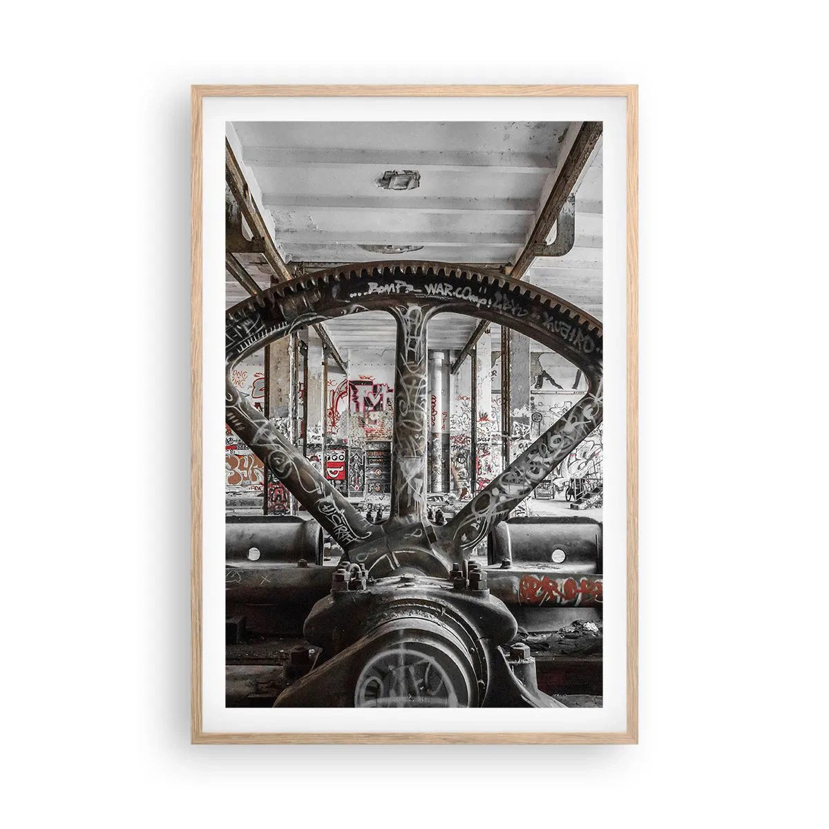 Affisch i ram av ljusek - Fabrikens hemliga liv - 61x91 cm