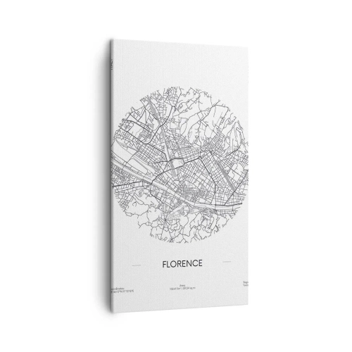 Canvastavla - Bild på duk - Florens anatomi - 45x80 cm