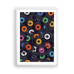 Affisch i vit ram - Klassikens färger - 50x70 cm