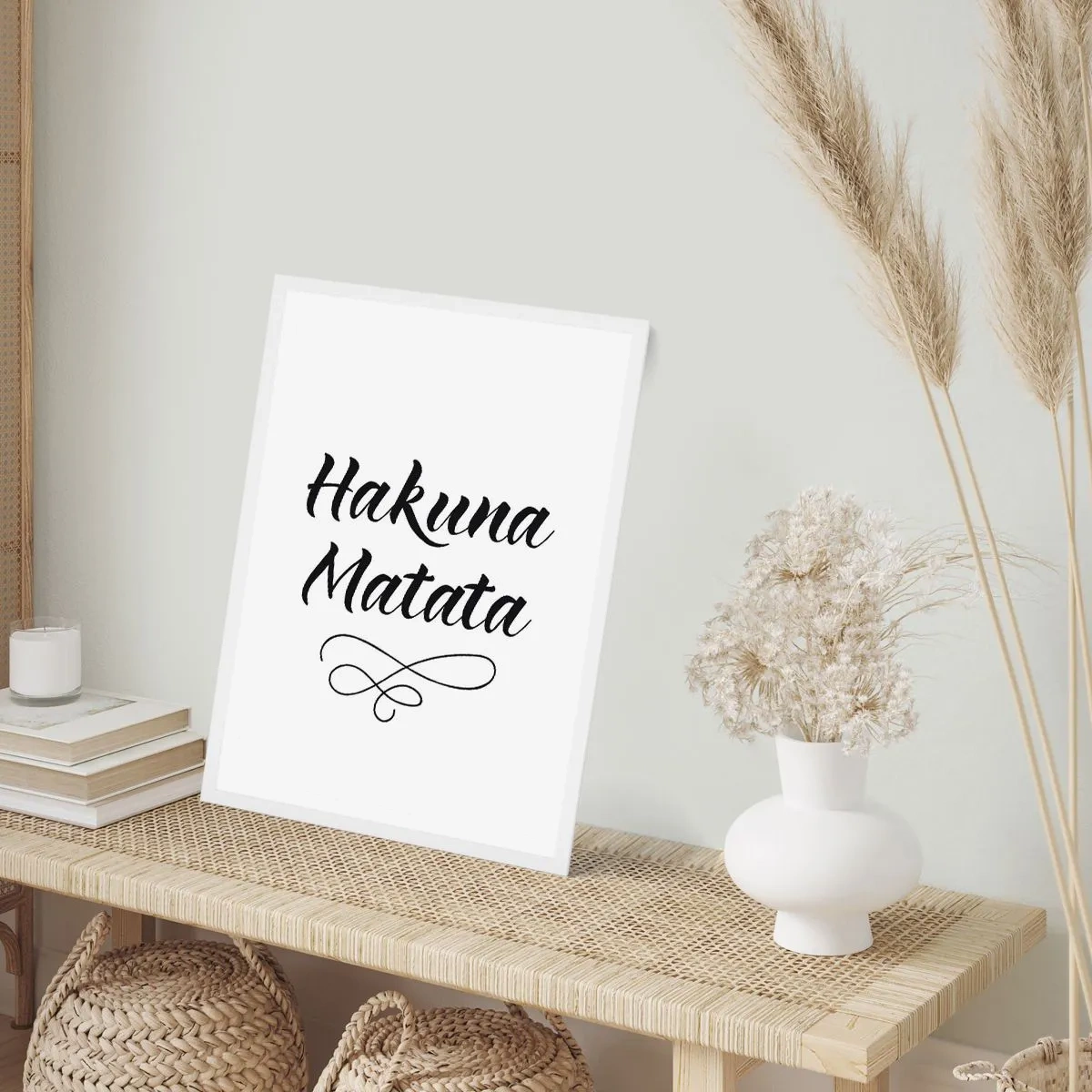 Affisch i vit ram - Bästa rådet - 30x40 cm