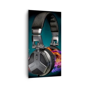 Canvastavla - Bild på duk - I musikens eld - 65x120 cm