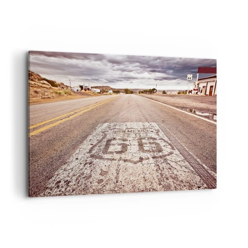 Canvastavla - Bild på duk - Mother Road - amerikanska legenden - 100x70 cm
