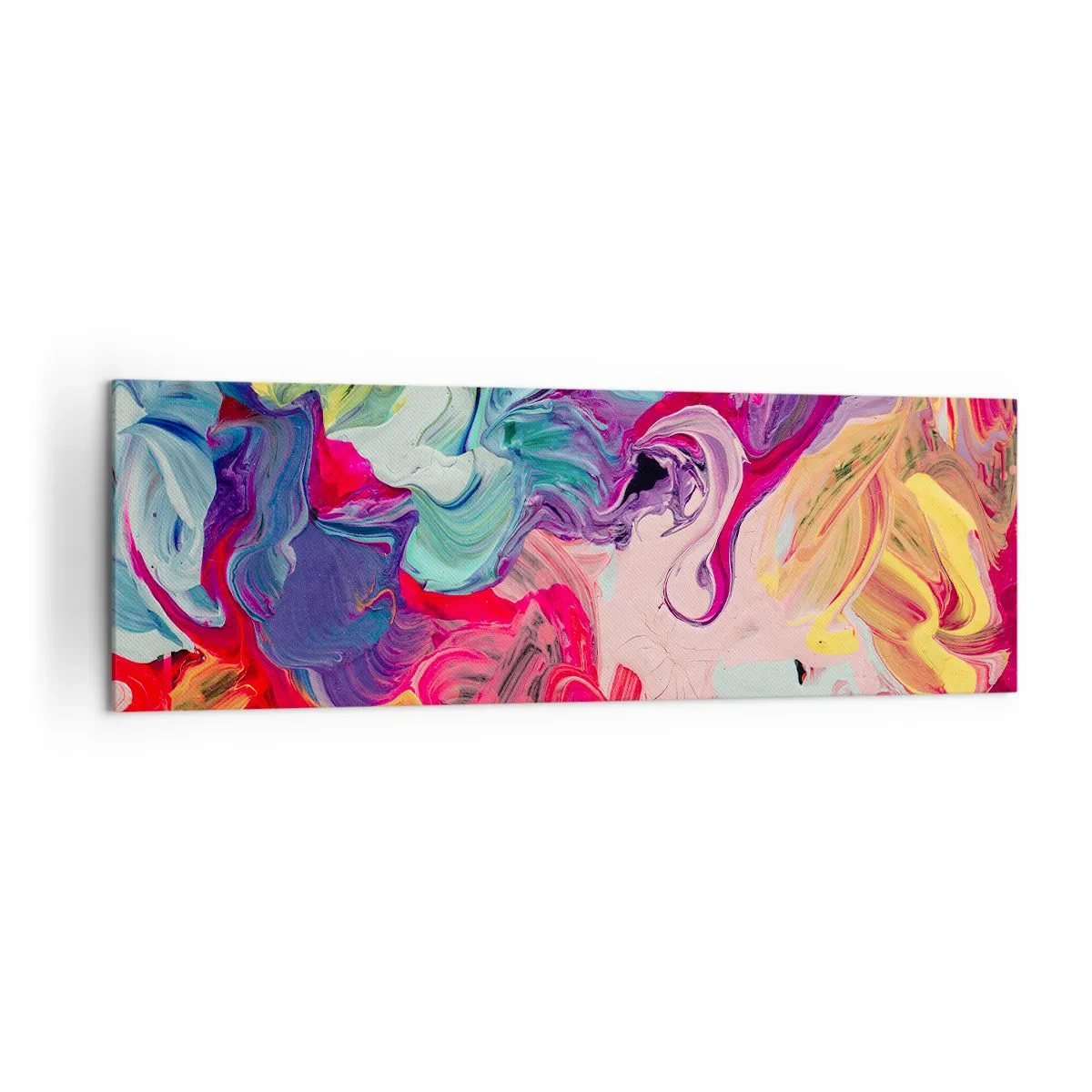 Canvastavla - Bild på duk - Färgerna föds - 160x50 cm