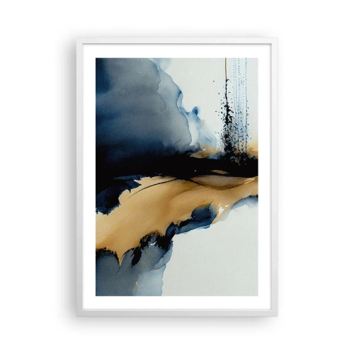 Affisch i vit ram - Bakom ridån - 50x70 cm