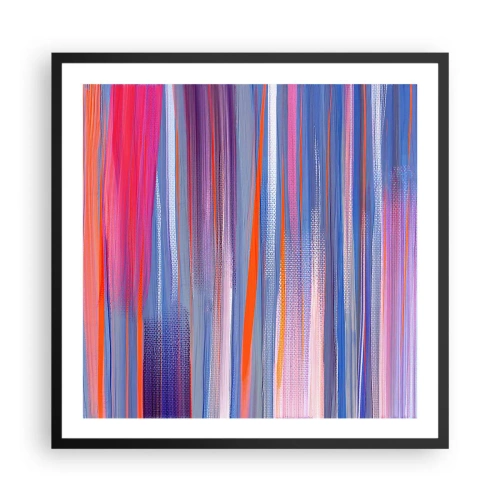 Affisch i svart ram - Uppstigning i regnbåge - 60x60 cm