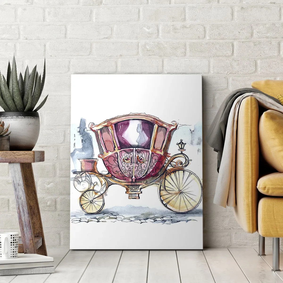Canvastavla - Bild på duk - Bröllop eller bal? - 50x70 cm