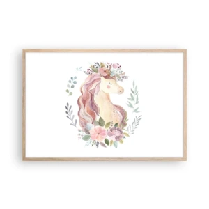 Affisch i ram av ljusek - En inbjudan till sagornas värld - 91x61 cm