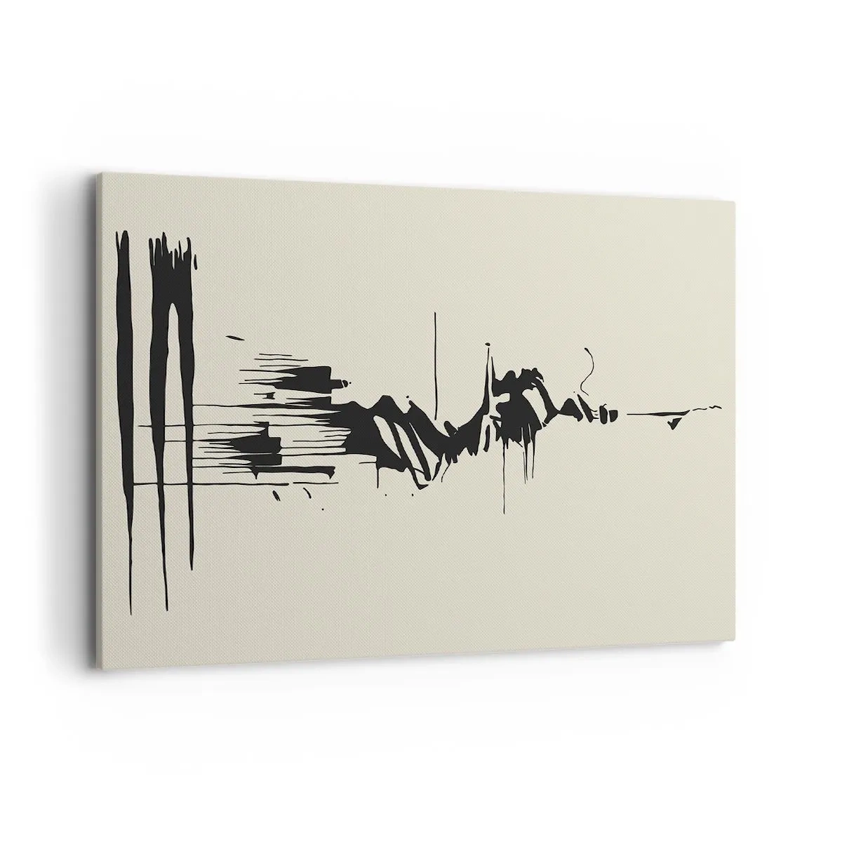 Canvastavla - Bild på duk - Skyndsam abstraktion - 100x70 cm