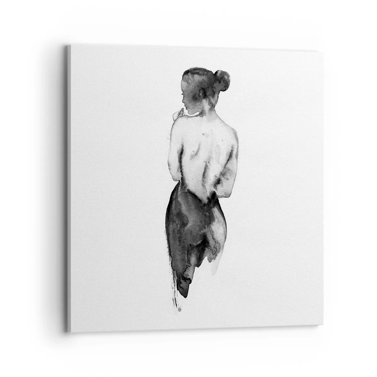 Canvastavla - Bild på duk - Världen försvinner i hennes närvaro - 70x70 cm