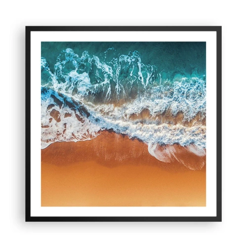 Affisch i svart ram - Alltid i par - 60x60 cm