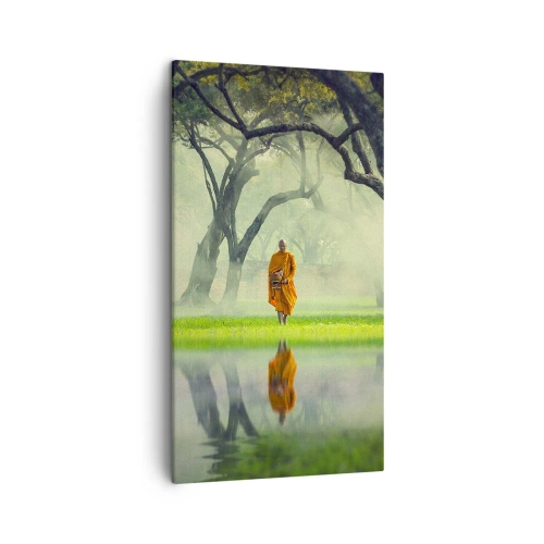 Canvastavla - Bild på duk - På väg till upplysningen - 45x80 cm