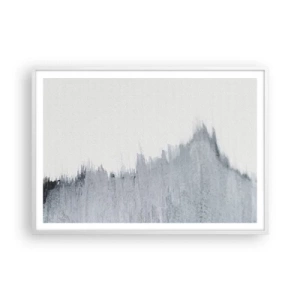 Affisch i vit ram - Mystisk skiva - 100x70 cm