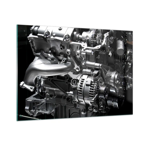 Glastavla - Bild på glas - Stål, vacker, stark - 100x70 cm