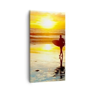 Canvastavla - Bild på duk - Kämpes återkomst - 55x100 cm