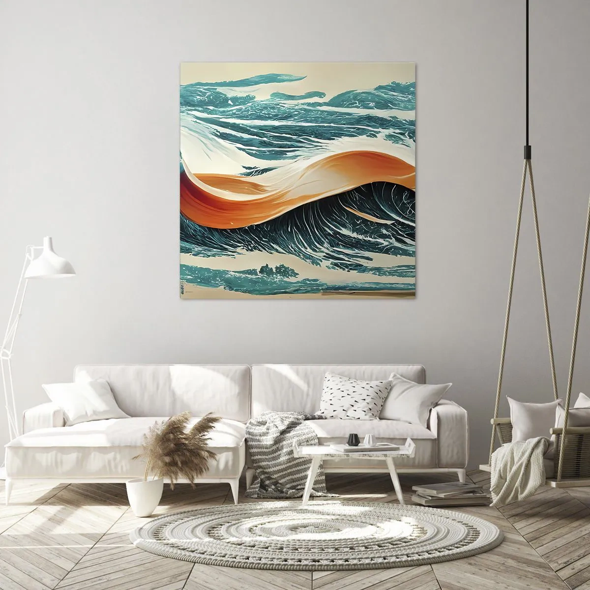 Canvastavla - Bild på duk - Surfarens dröm - 60x60 cm