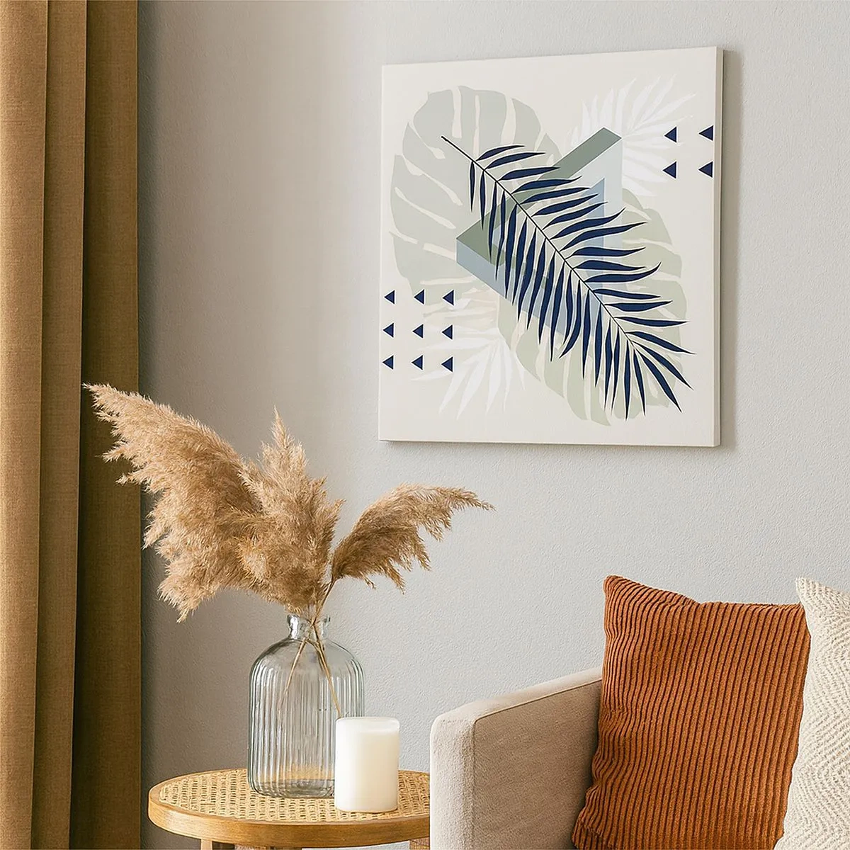 Canvastavla - Bild på duk - Natur och geometri – två ordningar? - 30x30 cm