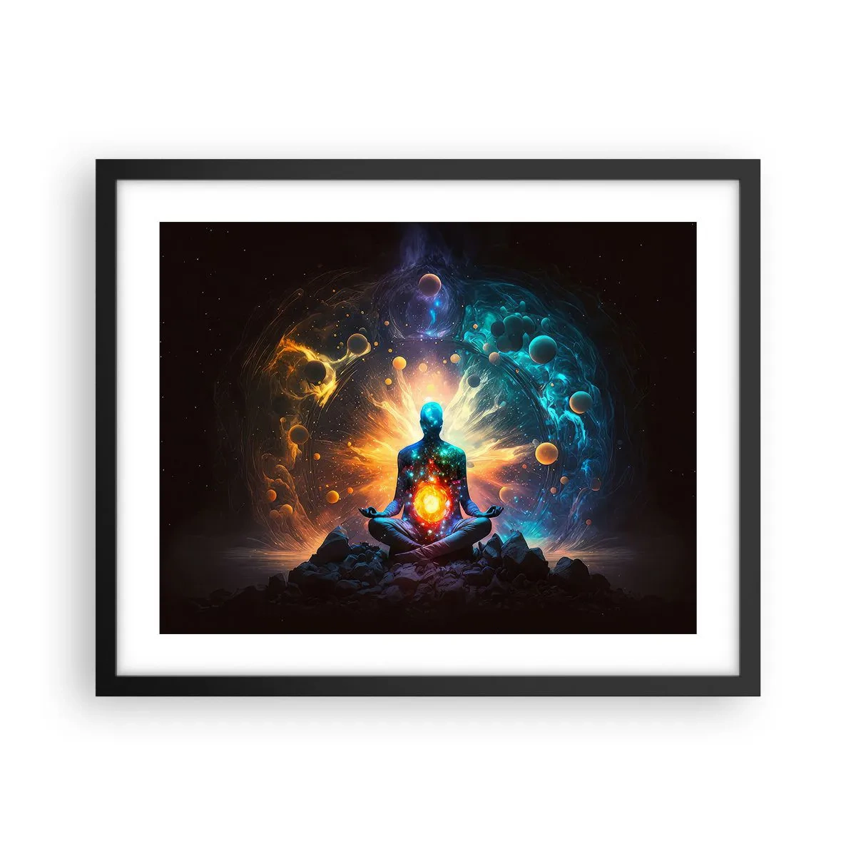 Affisch i svart ram - Kosmisk stillhet - 50x40 cm