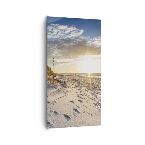 Canvastavla - Bild på duk - Inbjudan till promenad - 65x120 cm