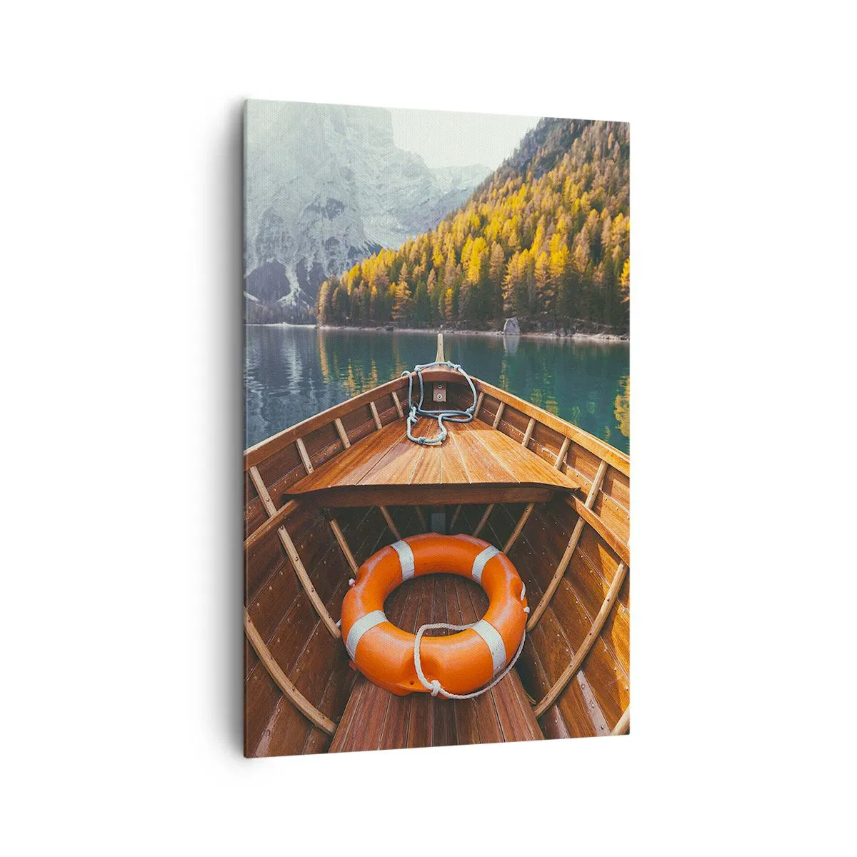 Canvastavla - Bild på duk - Utflykt i fjällen - 80x120 cm