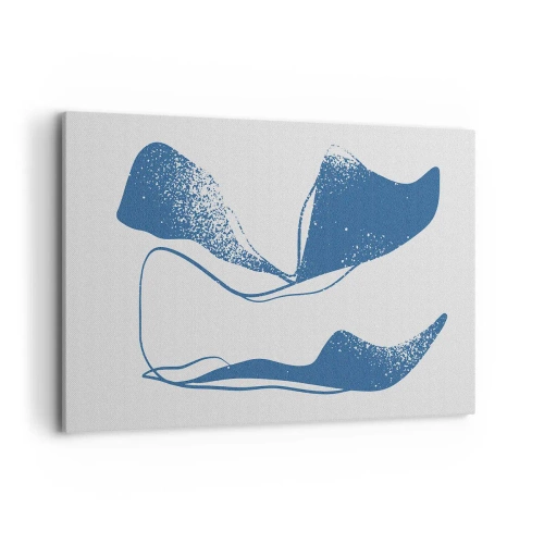 Canvastavla - Bild på duk - Bevingad abstraktion - 120x80 cm