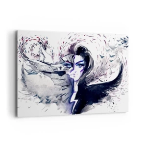 Canvastavla - Bild på duk - Demonisk och vacker - 100x70 cm