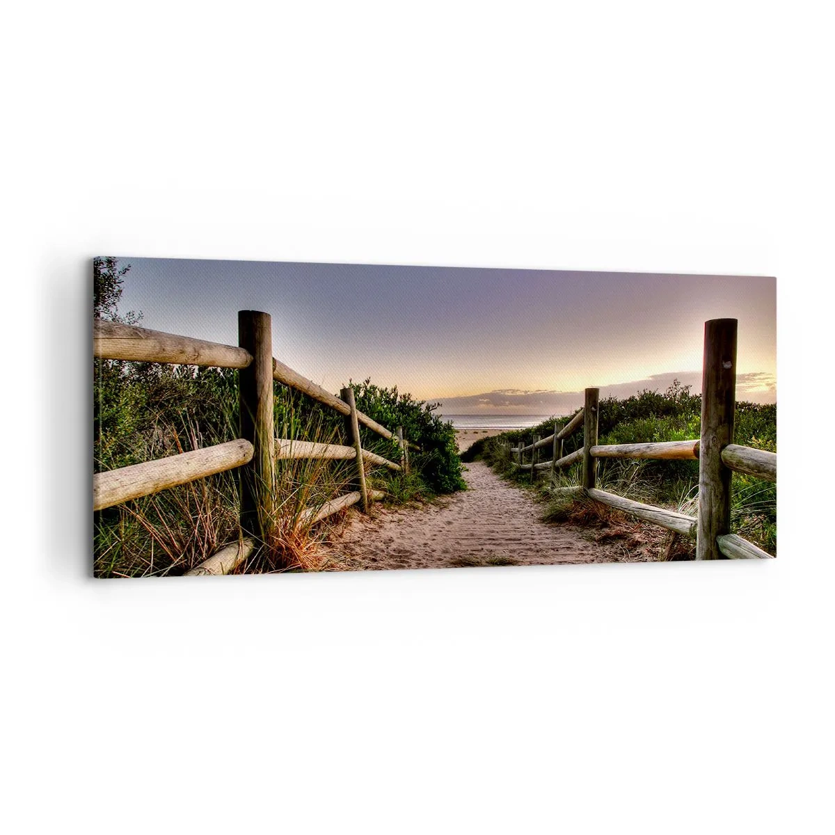 Canvastavla - Bild på duk - Målet är synligt - 120x50 cm