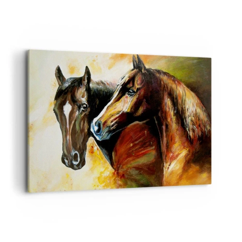 Canvastavla - Bild på duk - Dubbelt så mycket charm - 100x70 cm