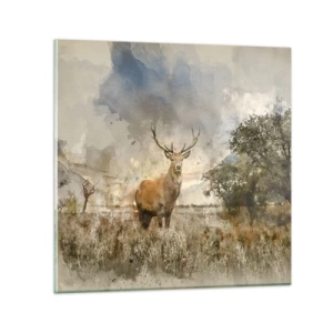 Glastavla - Bild på glas - Värdighet - styrka - dignitet - 70x70 cm