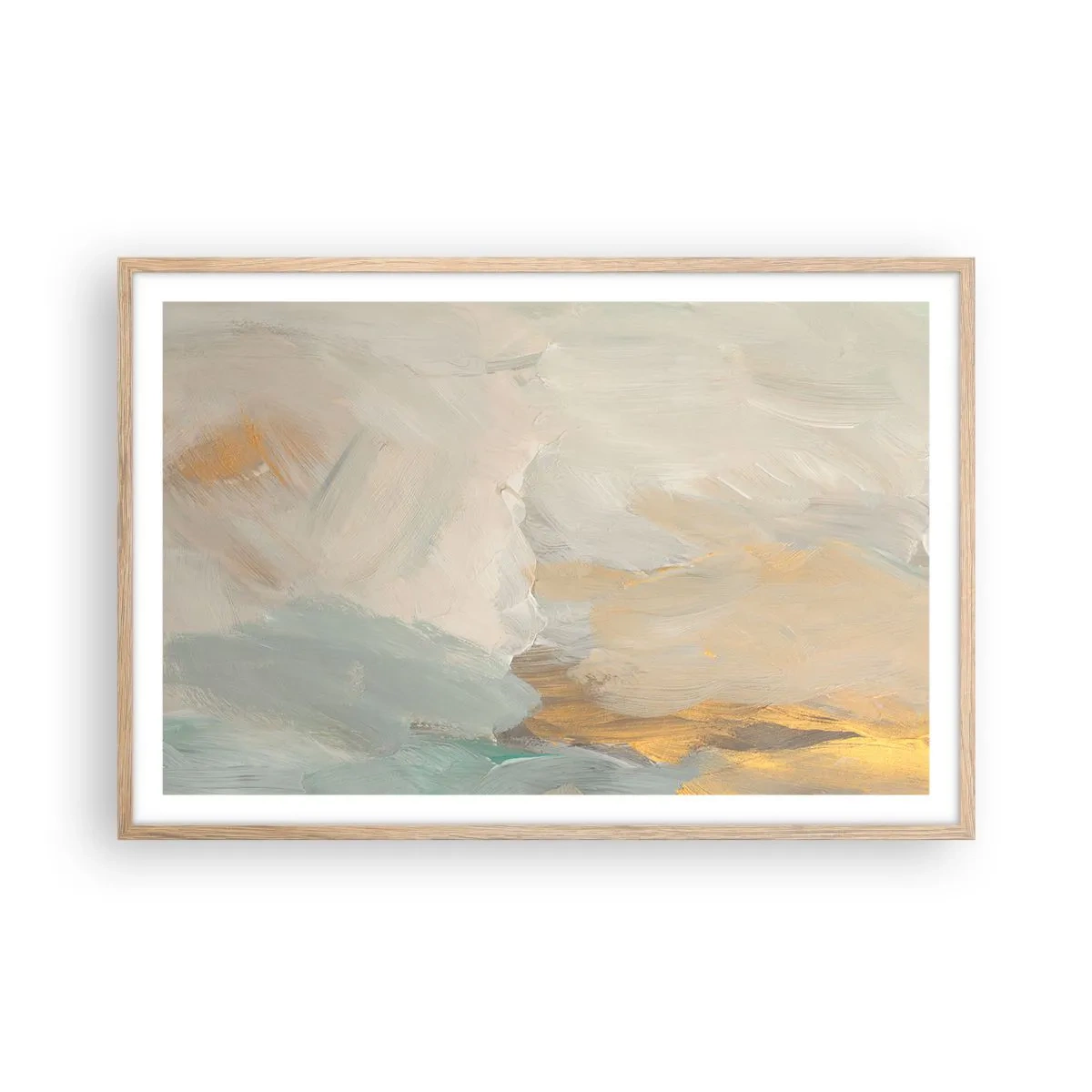 Affisch i ram av ljusek - Abstraktion - ett land av mildhet - 91x61 cm