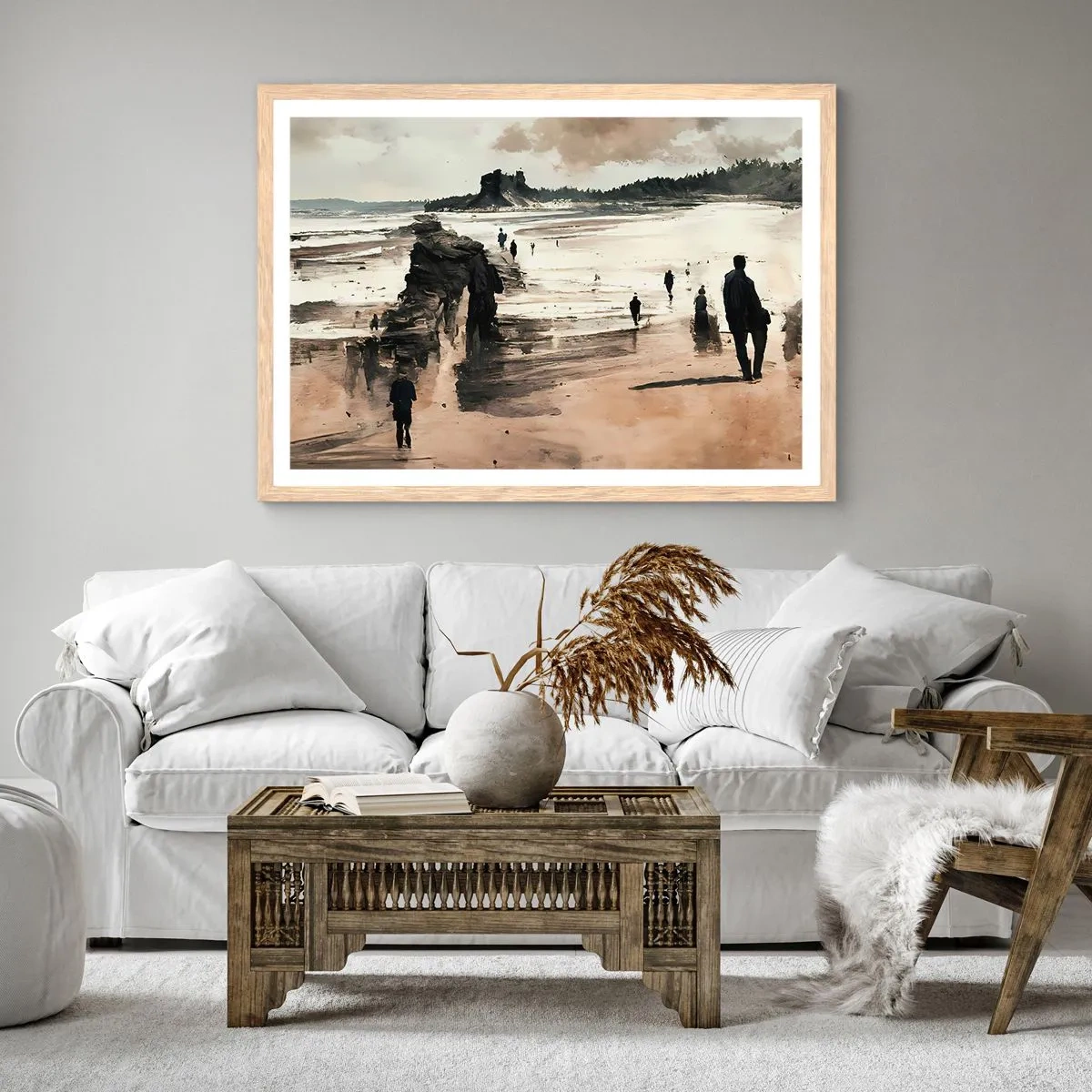 Affisch i ram av ljusek - Framkallade - 100x70 cm