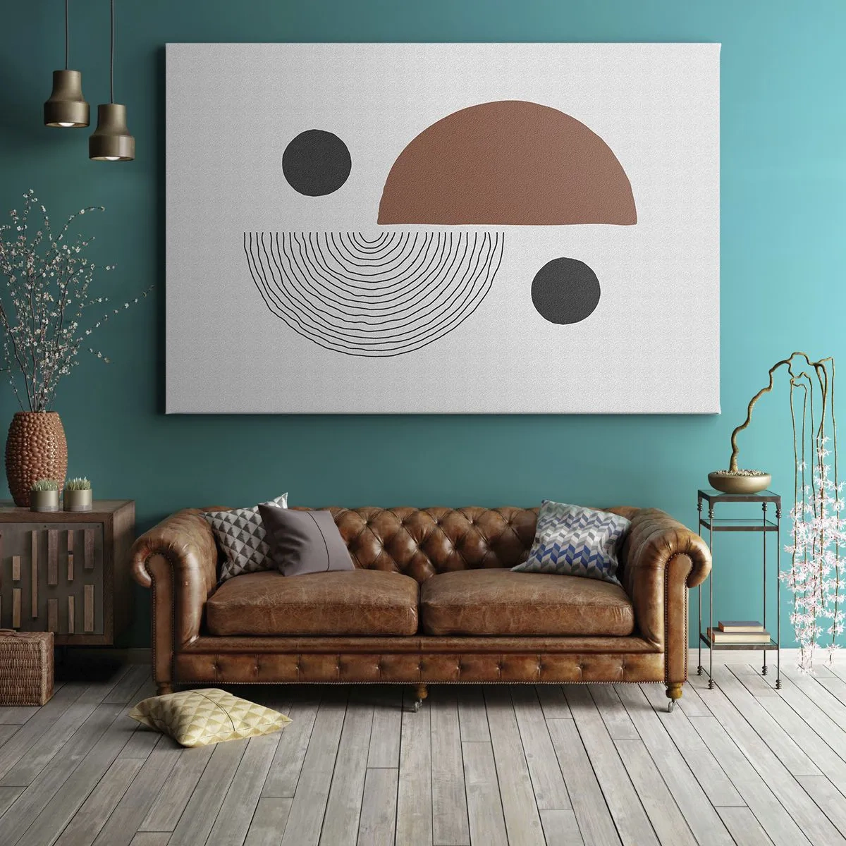 Canvastavla - Bild på duk - Hjulets perfektion - 100x70 cm