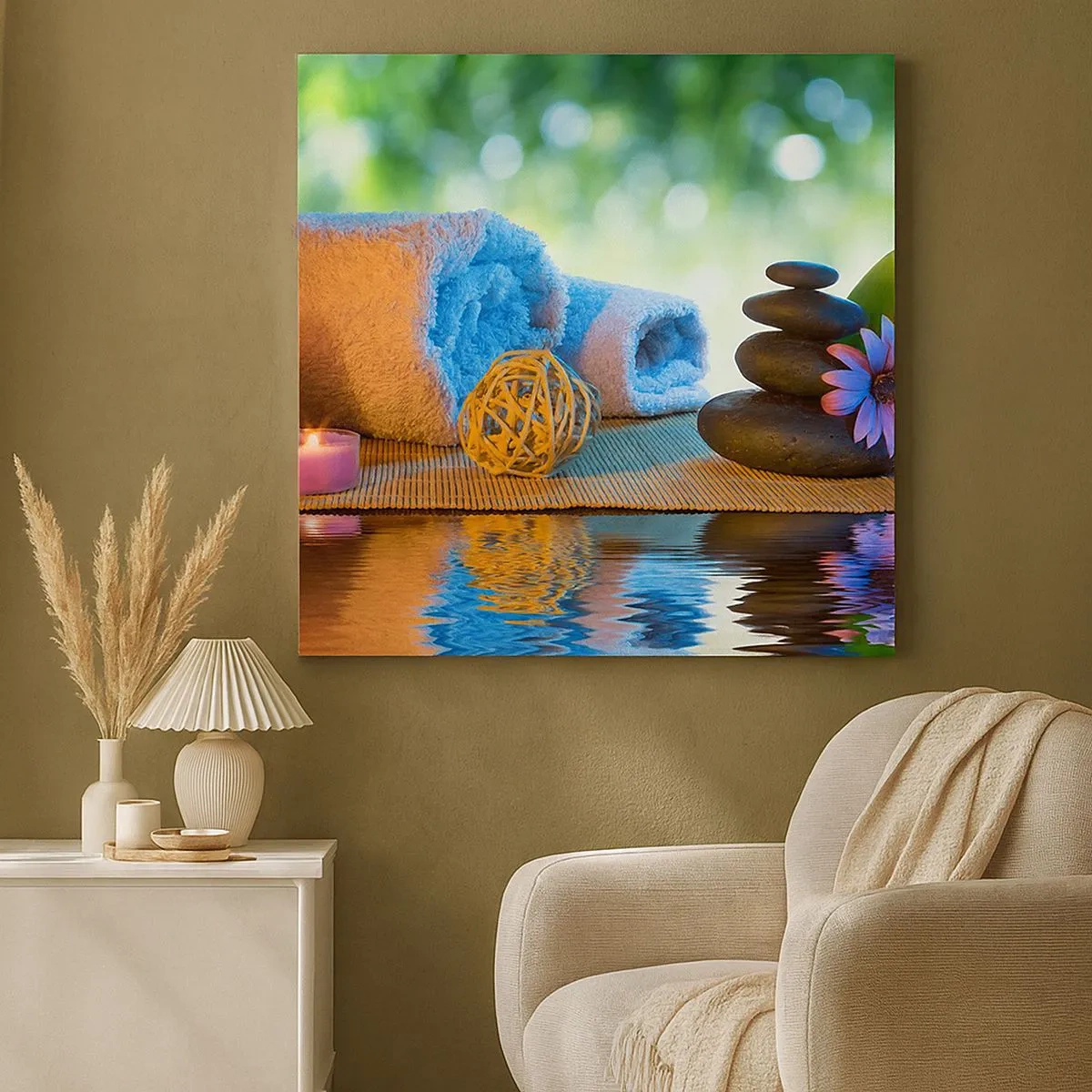 Canvastavla - Bild på duk - Tid för kroppen - 30x30 cm