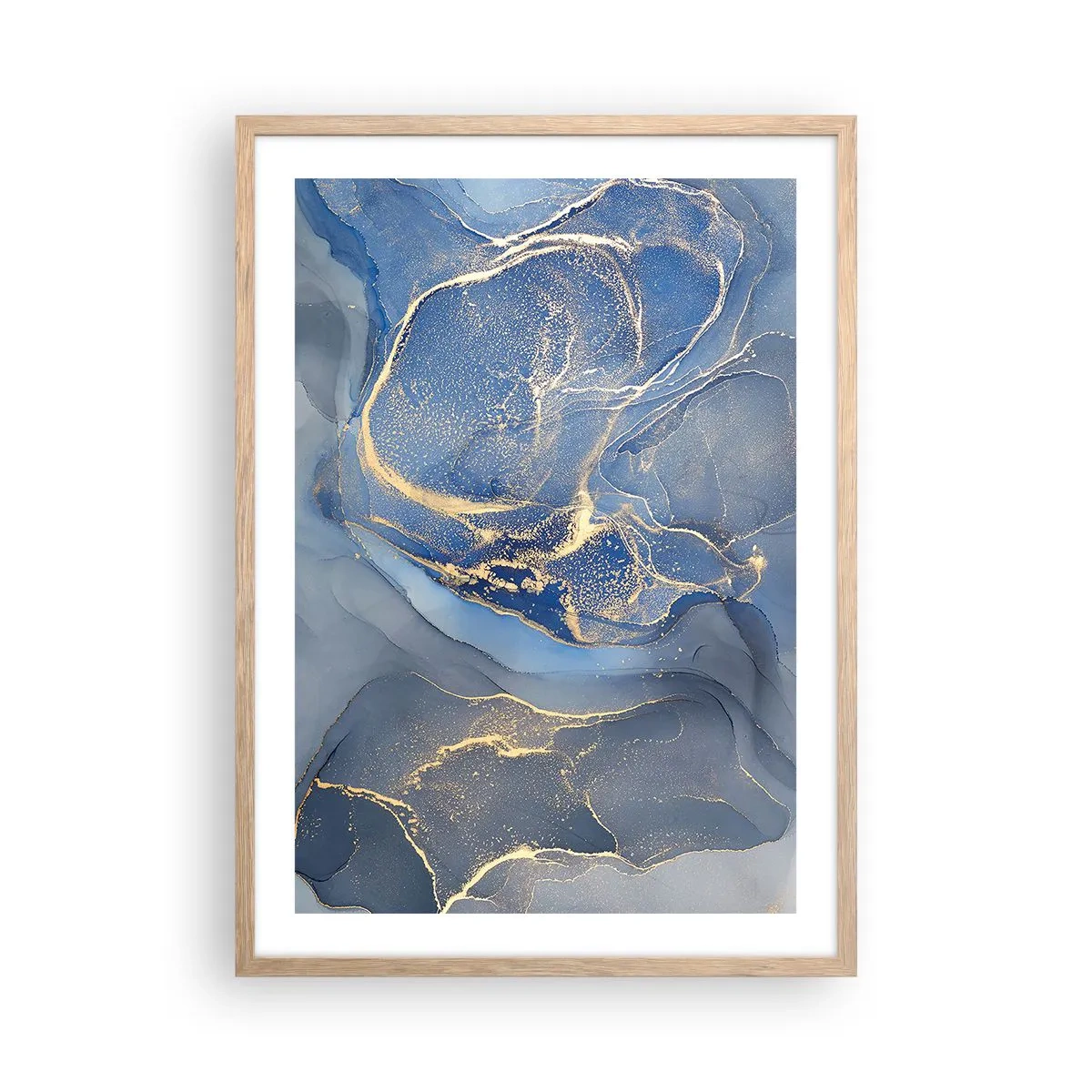 Affisch i ram av ljusek - Gulddamm - 50x70 cm