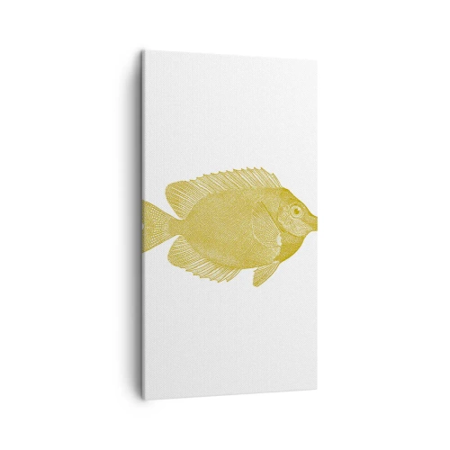 Canvastavla - Bild på duk - Fisk och det är allt - 45x80 cm