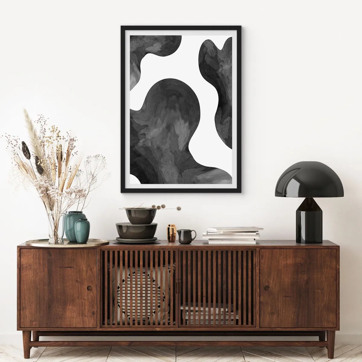 Affisch i svart ram - Mjölkvägen - 70x100 cm